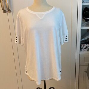 Jane + Delancey short sleeve white top